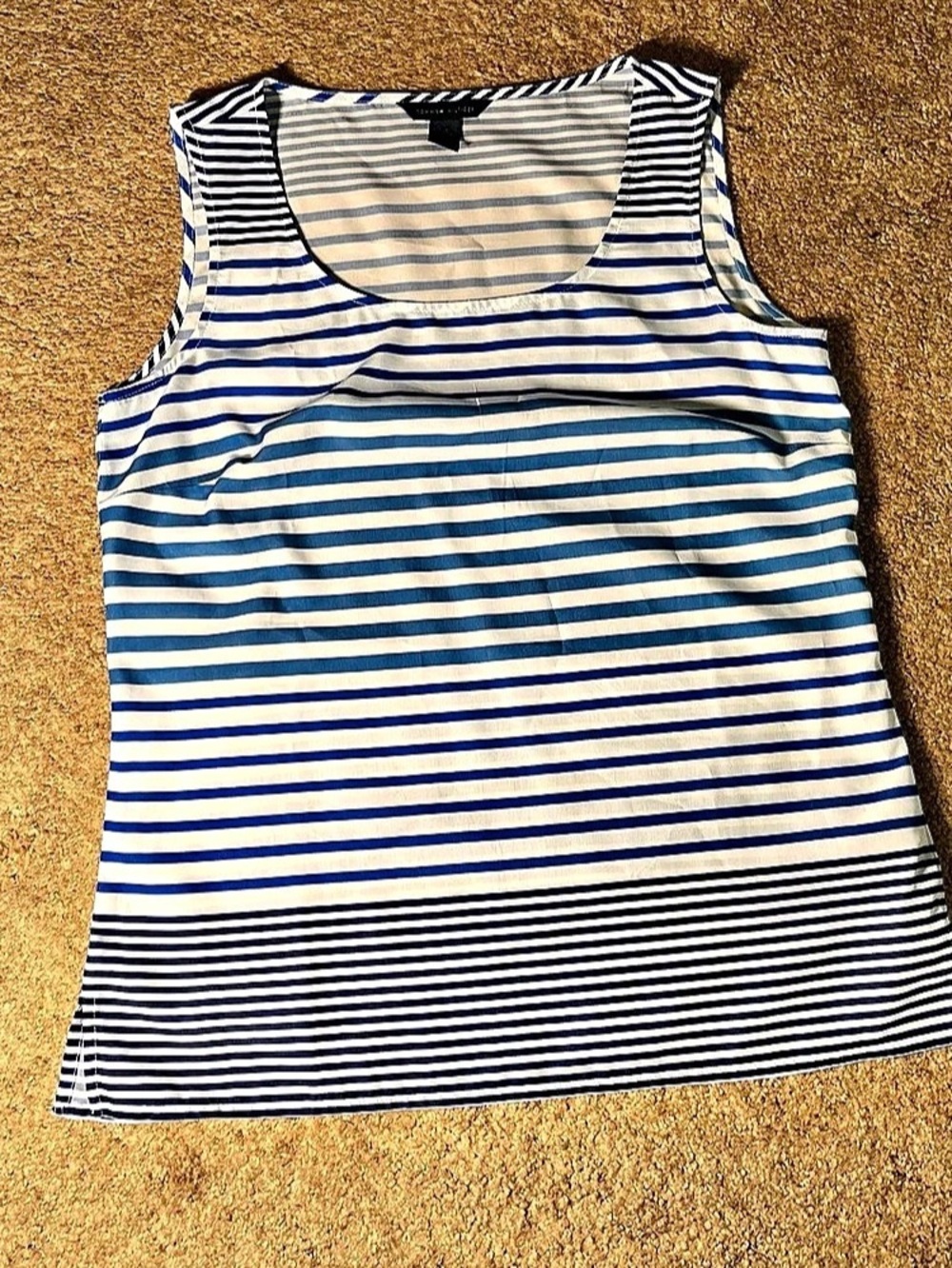 Tommy Hilfiger Striped Tank Top in Blue & White Size XS